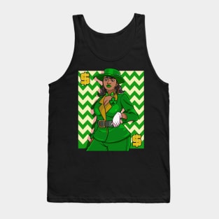 African American Leprechaun St. Patricks Day Tank Top